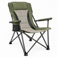 Opvouwbare campingstoel met armleuningen 60 x 60 x 100 cm Groen/Grijs/Zwart
