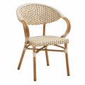 Bistrostoel met armleuningen 54 x 60 x 83 cm Beige/Naturel
